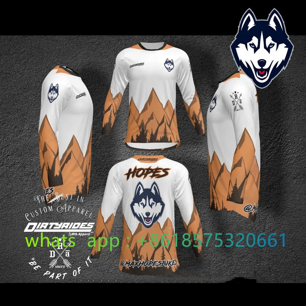 Mountain Biking Gear For Men - Enduro moto bicicleta camisa manga ciclismo