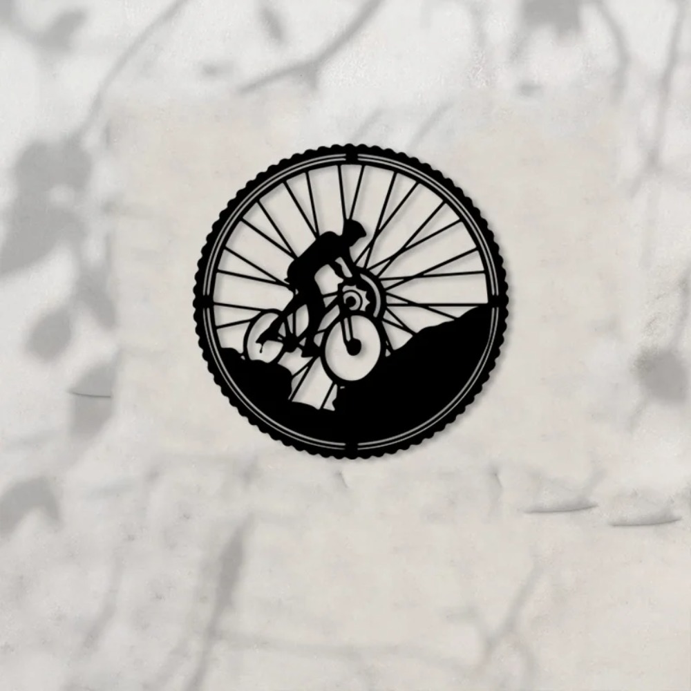 Mountain Biking Gifts - Escultura de Arte em Ferro de